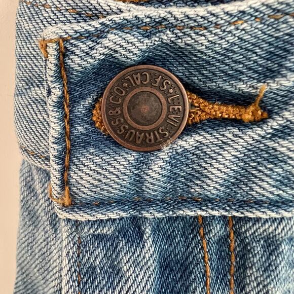 Levi's Premium Women Baggy Dad Straight Leg Mid Rise Jeans 24x32 Blue NWT - Picture 5 of 11